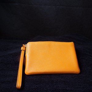 Coach Coral Leather Small Zipper Wristlet